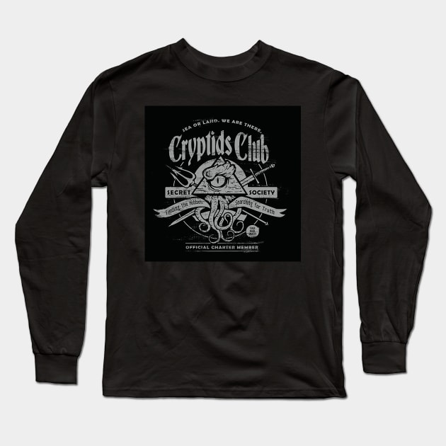 Cryptids Club Long Sleeve T-Shirt by gerryrosee